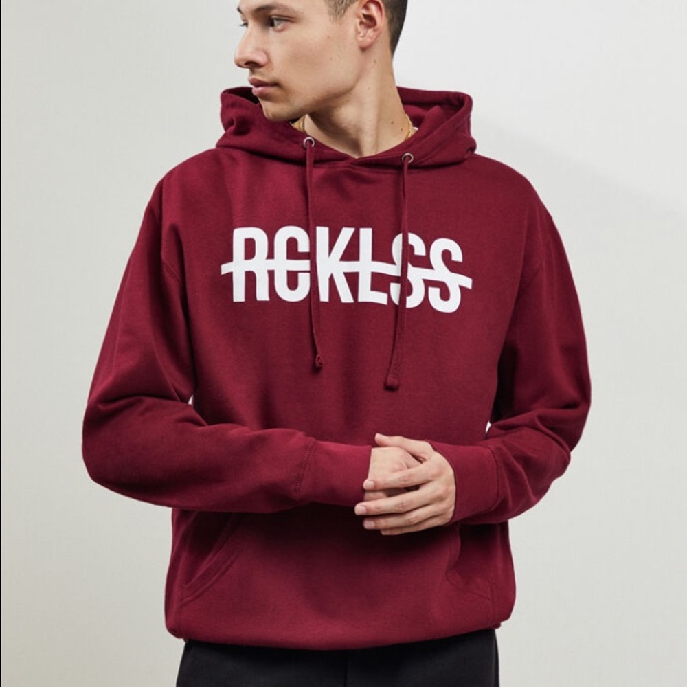 Young & Reckless Burgundy Come Thru Hoodie
